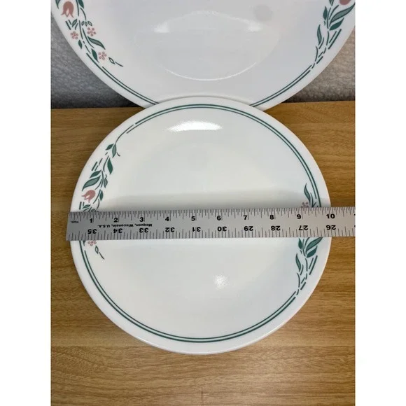 Corelle Rosemarie 10-1/4" Dinner Plate 4-Count No Chips / Cracks - Picture 2 of 6
